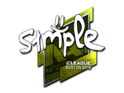 s1mple (Foil) | Boston 2018